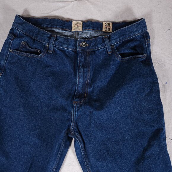 RedHead Blue Jeans Mens 38x36 (~36x34) Denim Pants Classic Outdoors RUNS SMALL - Picture 8 of 14